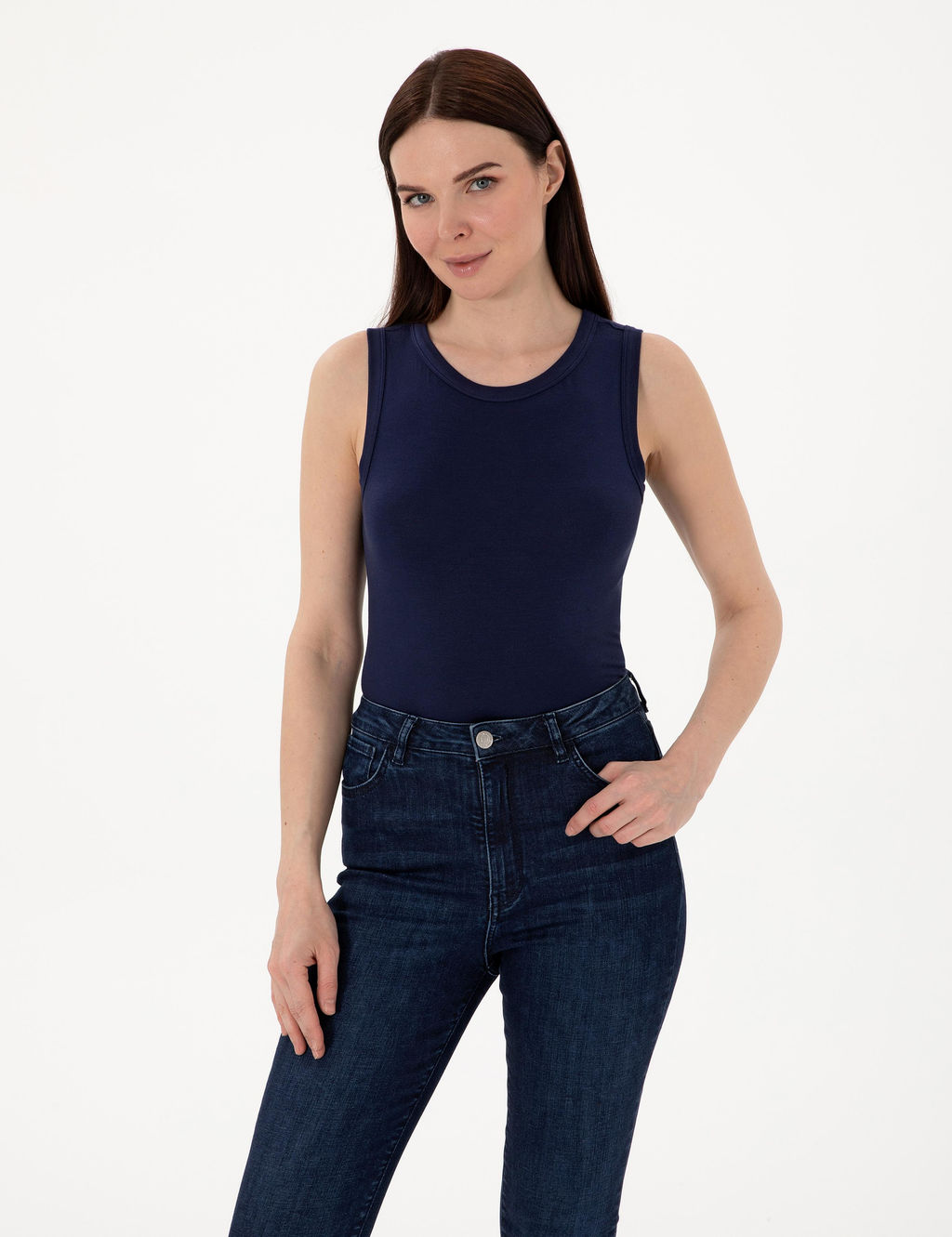 Lacivert Ex. Slim Fit Ti__rt
