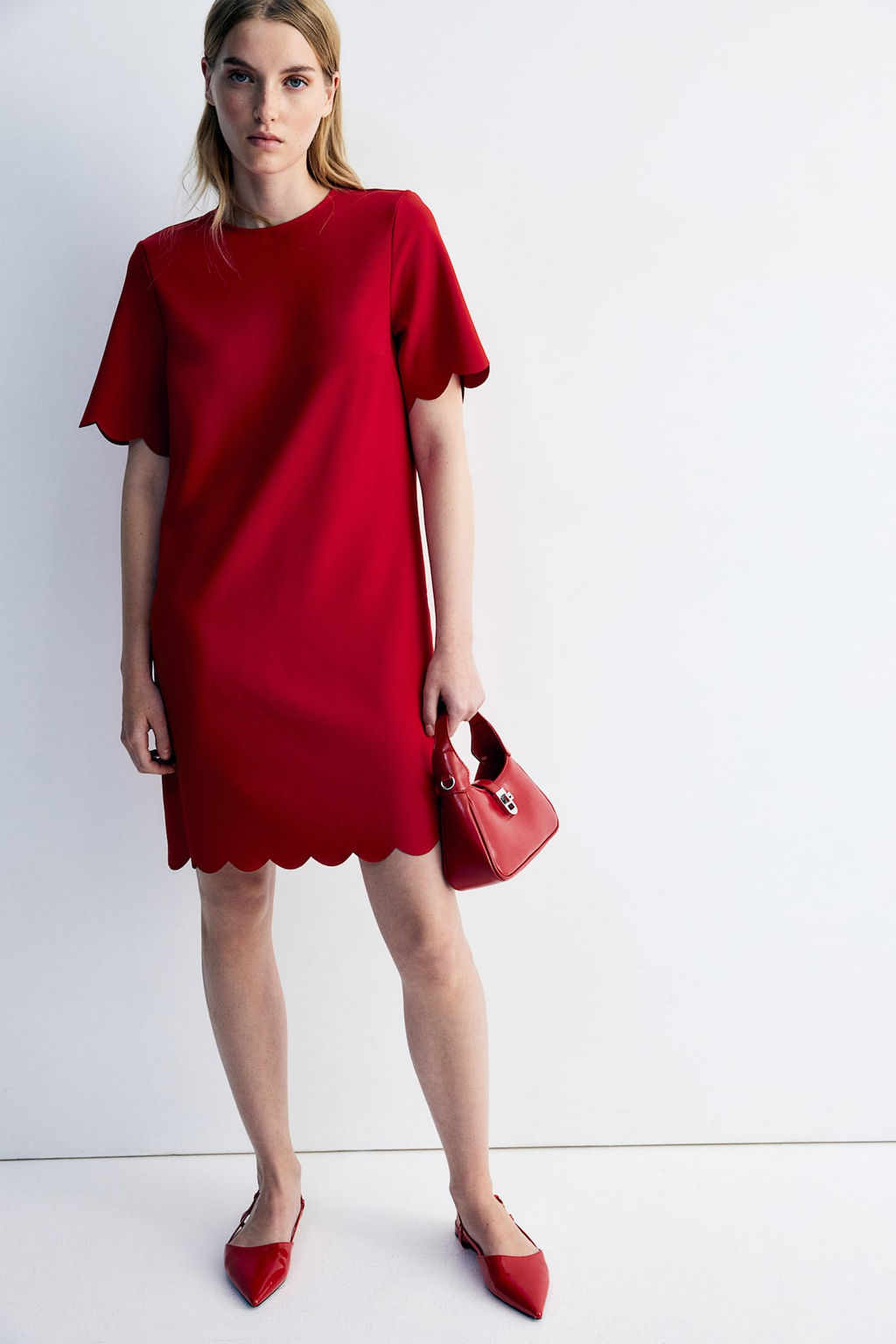 Vestido festoneado - H&m фото 4