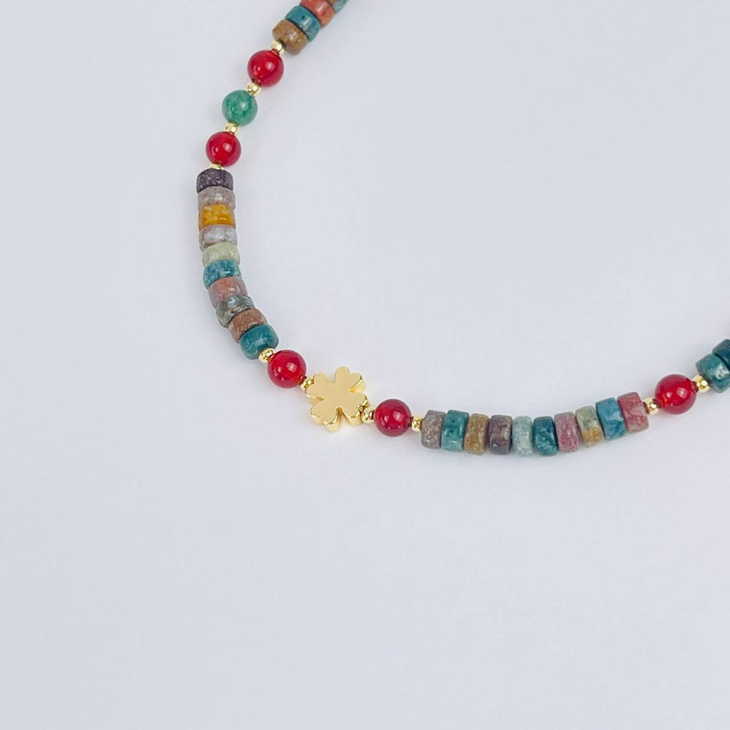 Держатель для телефона из океанической Яшмы и Сердолика - Радуга самоцветов фото 2