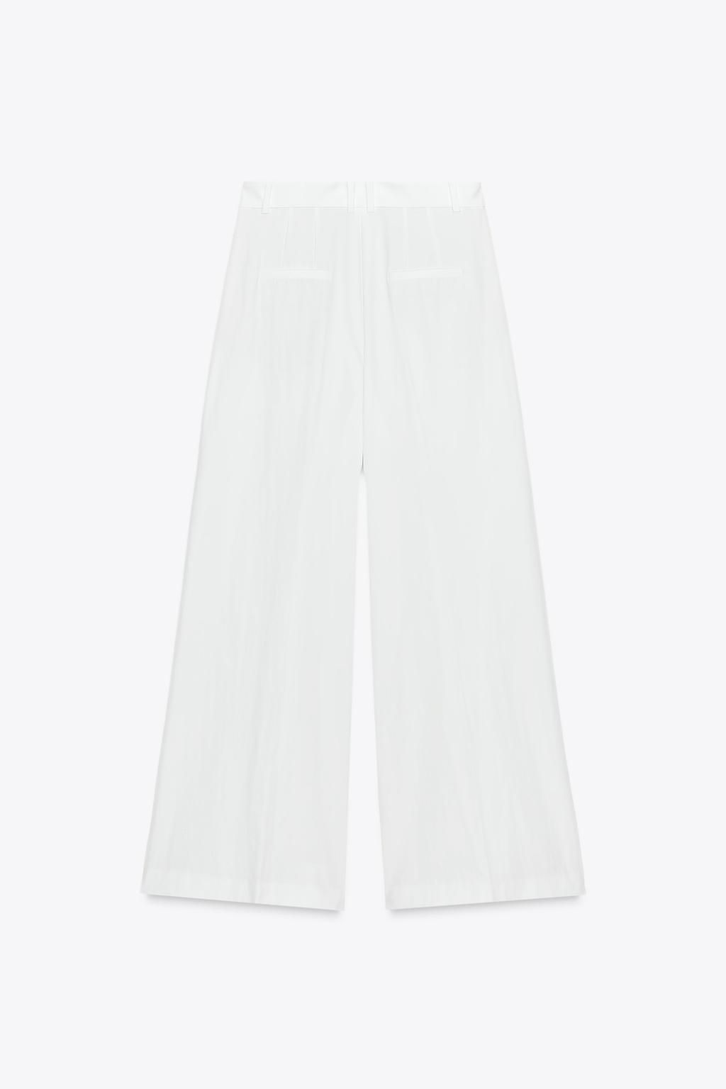 ZW COLLECTION TECHNICAL-EFFECT DARTED TROUSERS - Zara фото 9
