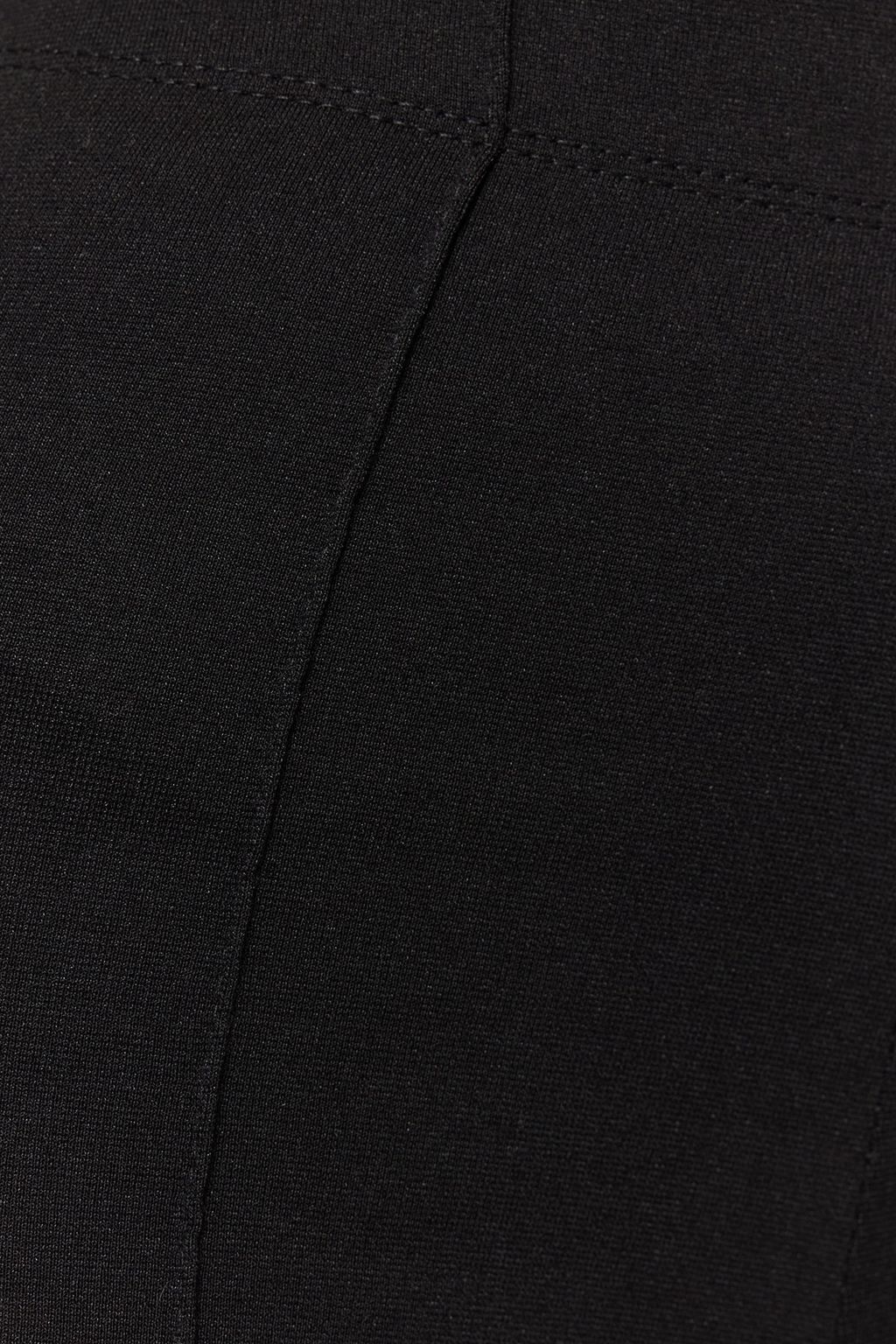 Siyah Nervurlu Beli Lastikli Flare/Ispanyol Paca Yuksek Bel Orme Pantolon TWOSS20PL0342