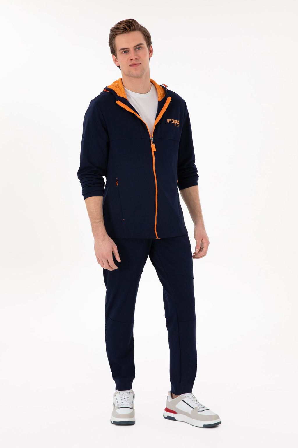 Мужская флота -синий спортивный костюм скидка в шести корзинах