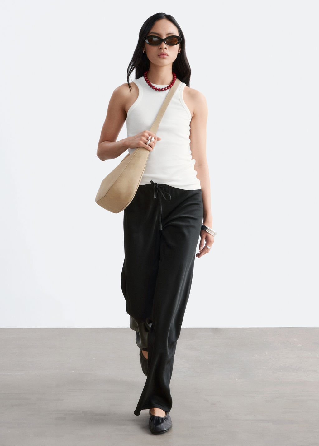 Pantalones de sarga con cord?n de ajuste - H&m фото 9