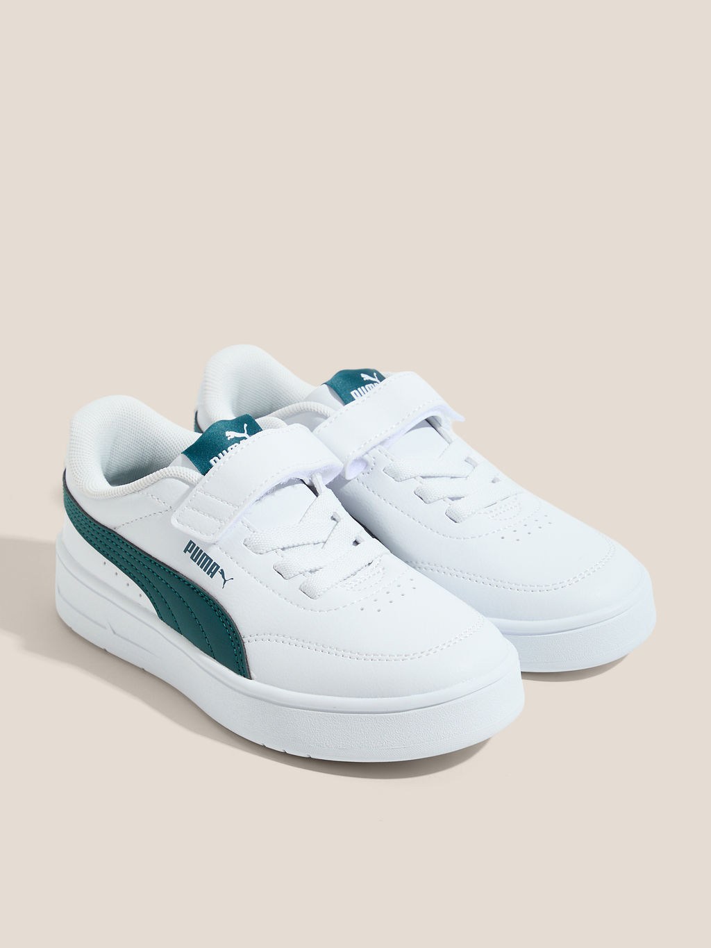 Детские кеды PUMA Court Classic Clean AC+ PS Артикул 4589334, белый