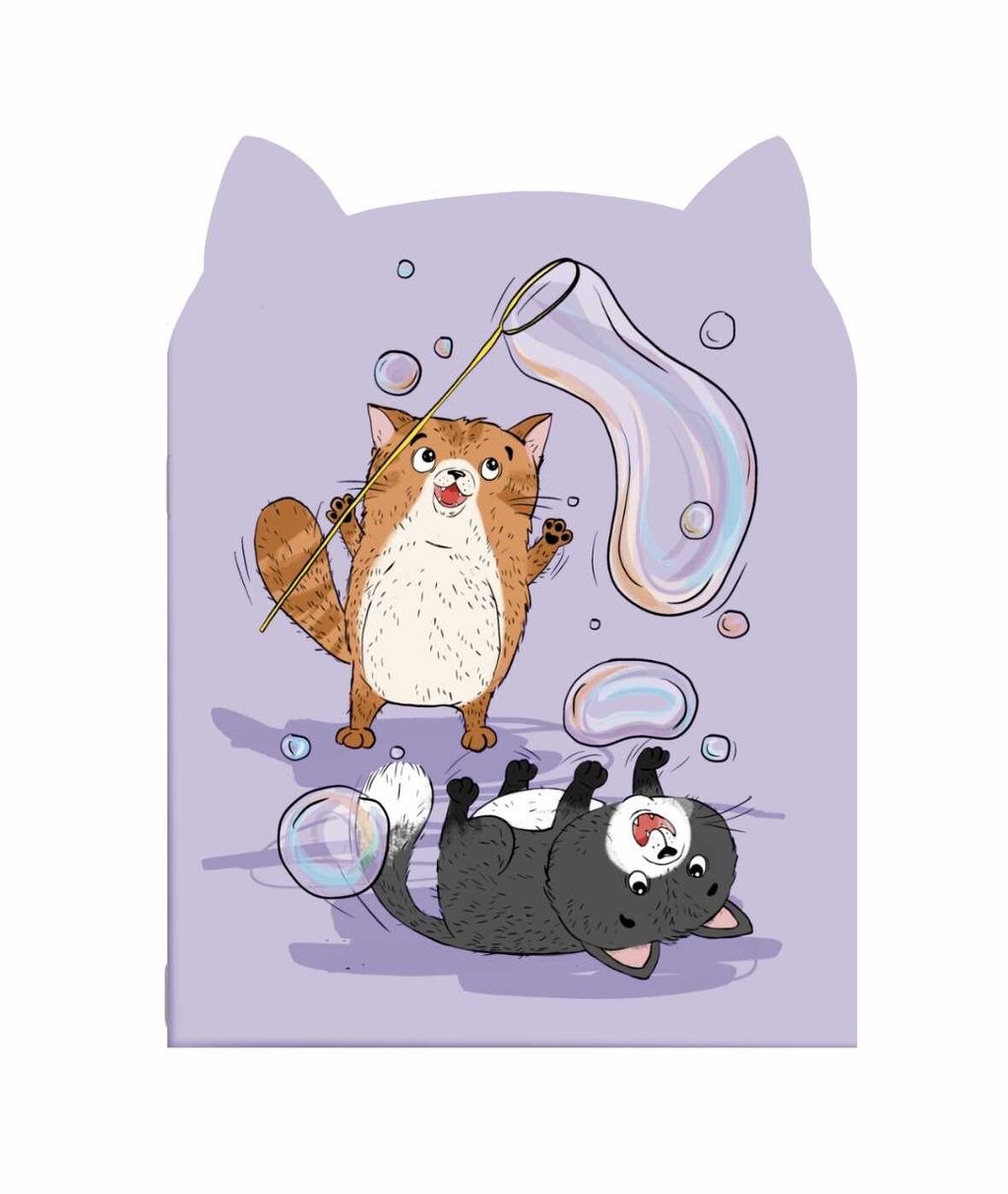 Цена за 4 шт. Блокнот 32л арт. 63030/ДРУЖЕЛЮБНЫЕ КОТЫ