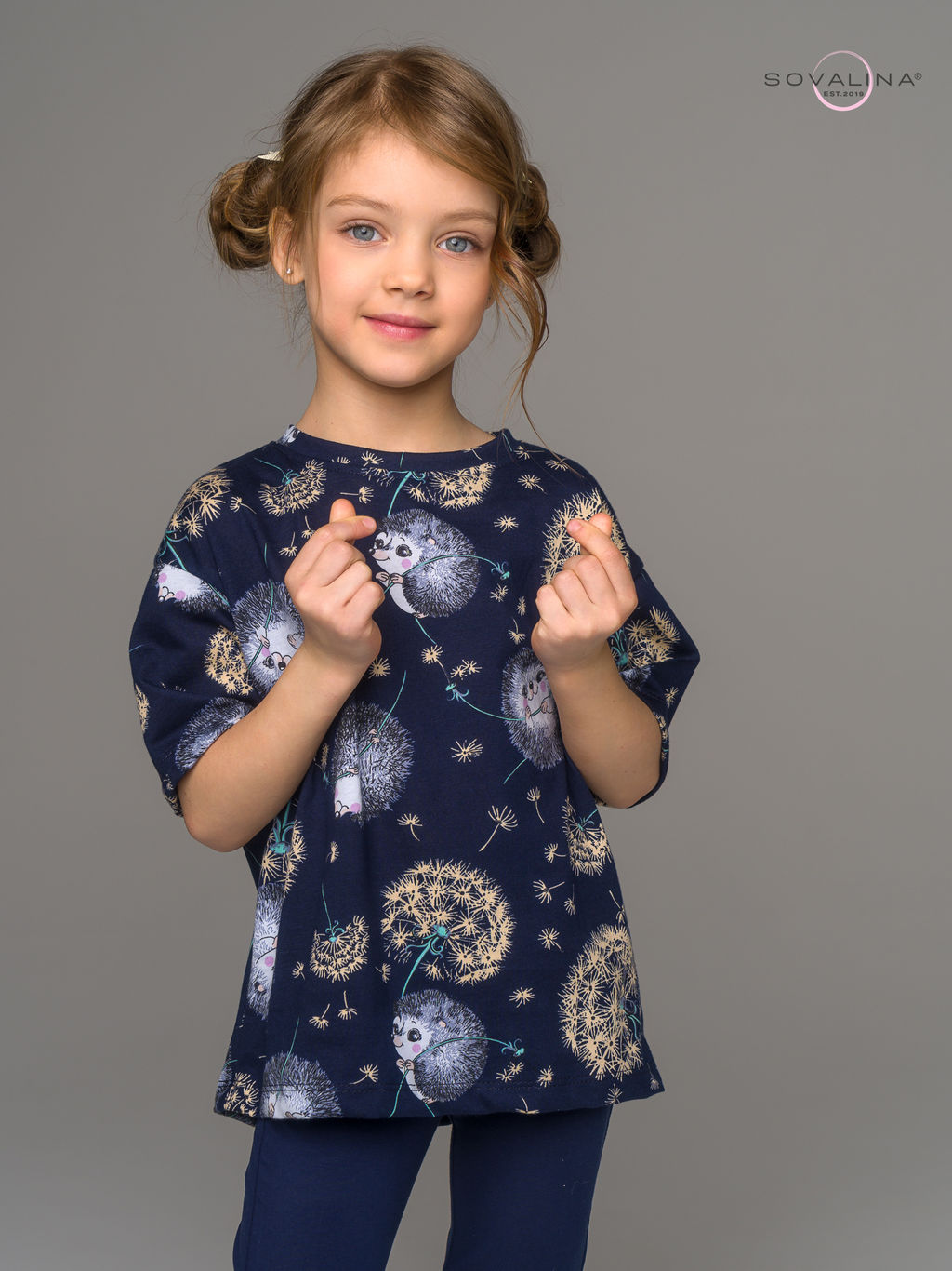 Костюм Мун ежик с одуванчиком-индиго - Sovalina фото 8