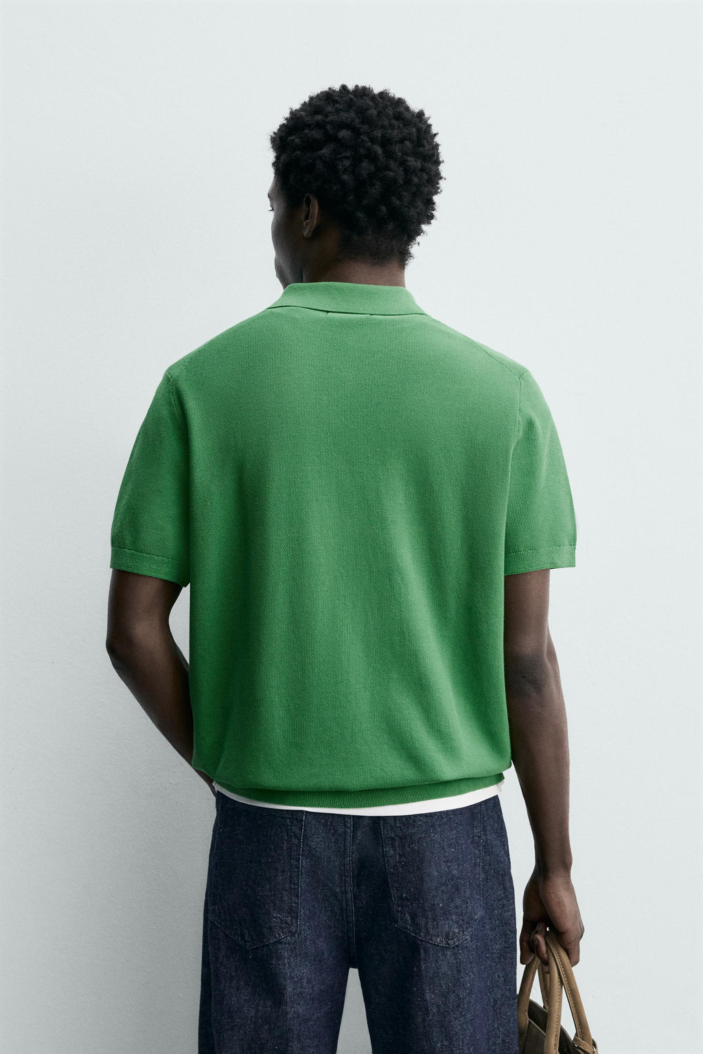 POLO PUNTO REGULAR FIT PIQU? / Verde - Zara фото 3