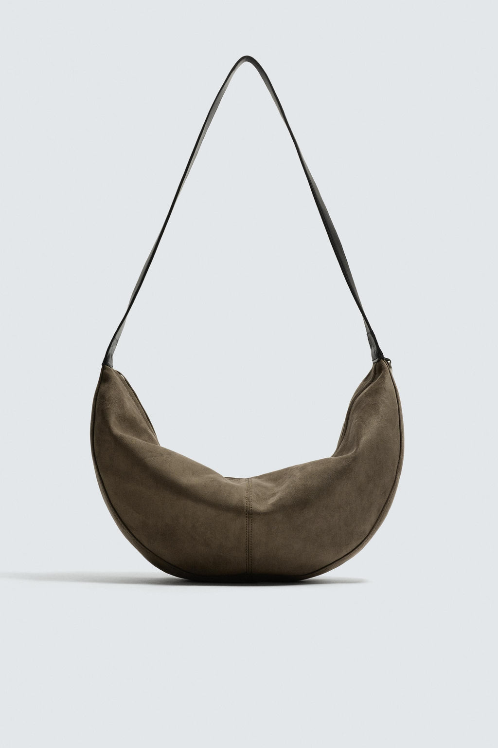 BOLSO DE HOMBRO LISO / Verde Caqui - Zara фото 3