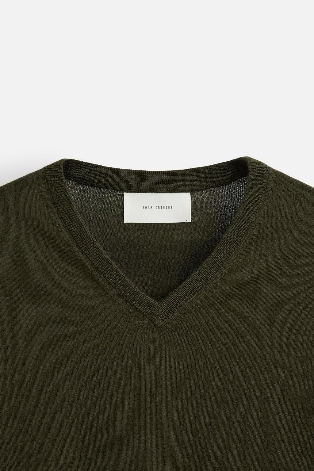 WOOL - COTTON SWEATER - Zara фото 9