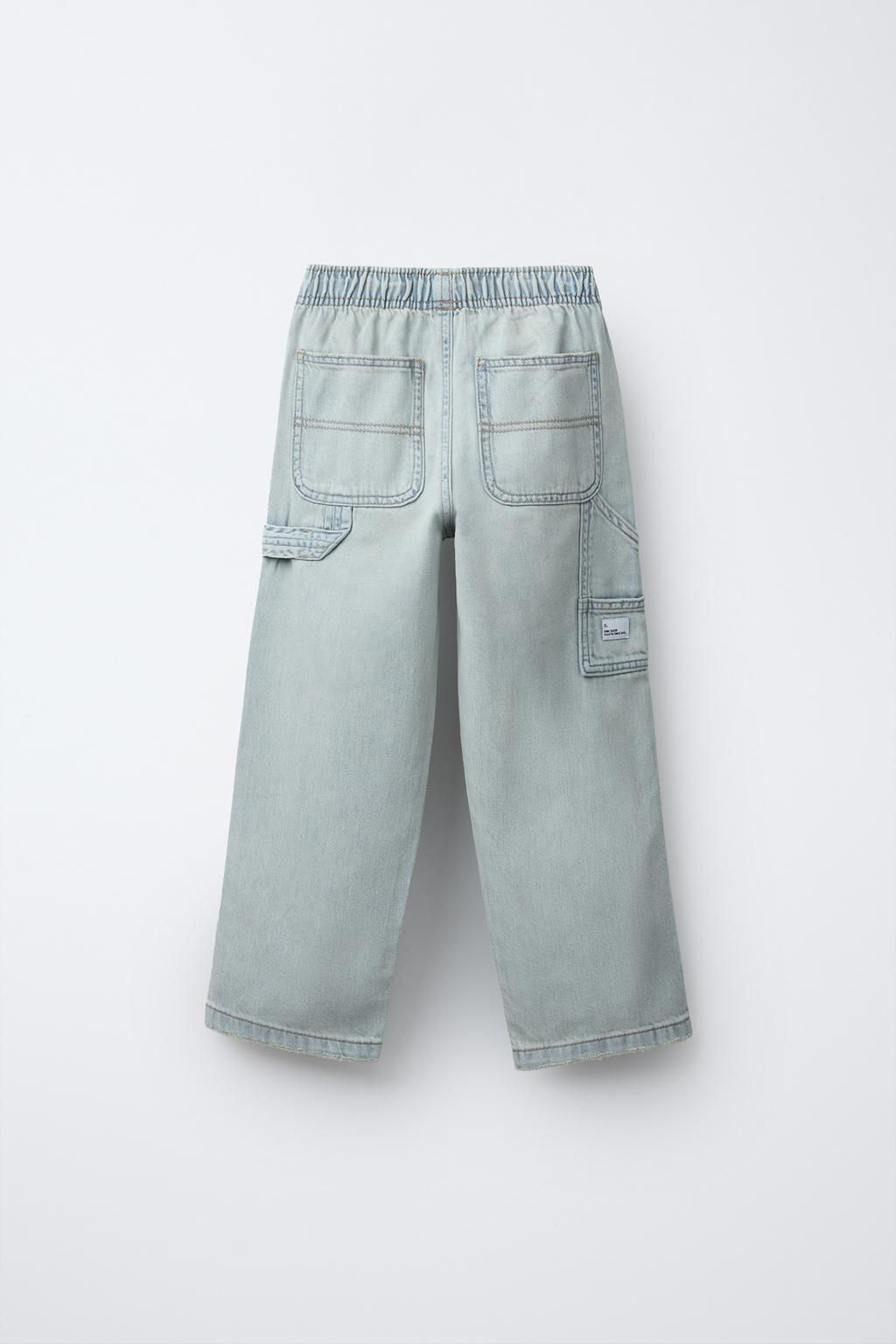WORN-EFFECT CARPENTER JEANS - Zara фото 2