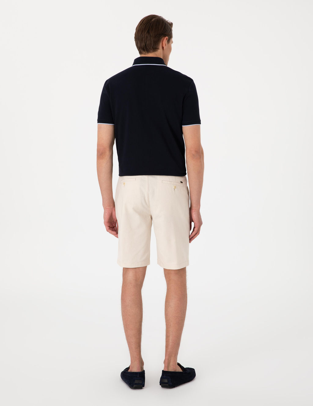 Bej Slim Fit Keten Kar___ml_ Beli Ba_c_kl_ Dokuma _ort - Pierre cardin фото 4