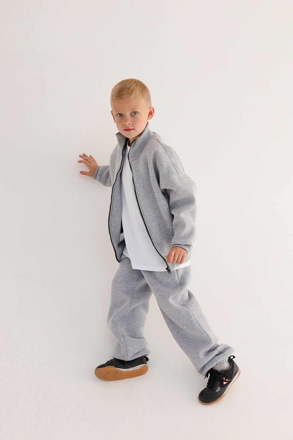 Бомбер утепленный, меланж - Inzibe фото 10