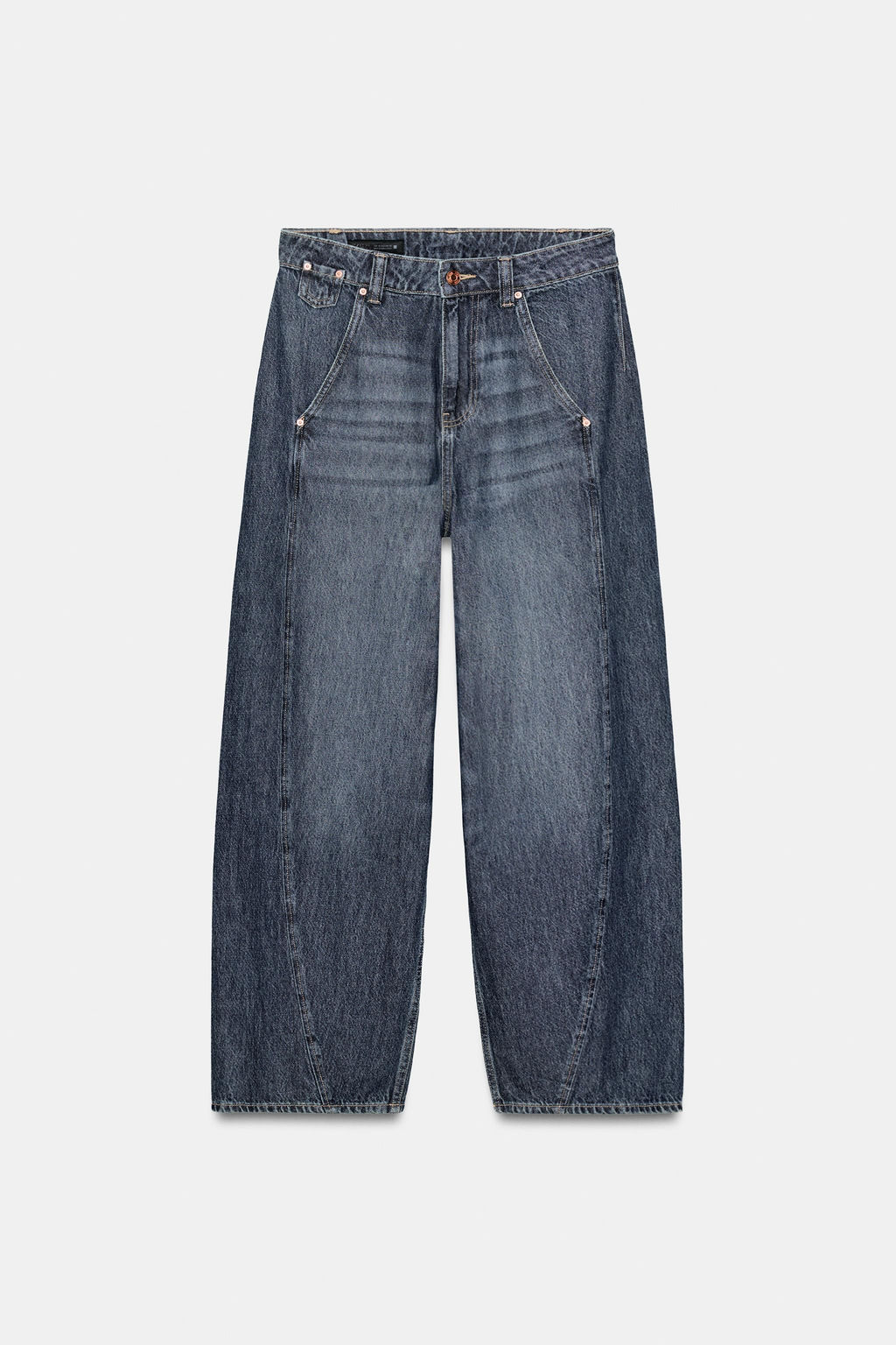 JEANS Z1975 WIDE-LEG LOOSE STITCHING - Zara фото 11