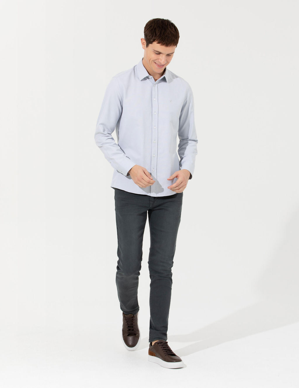 Haki Slim Fit Jean Pantolon