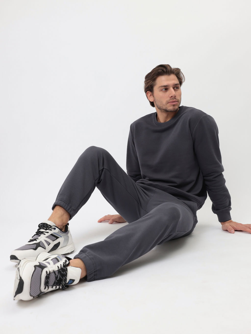 Свитшот мужской GREG G121-OZ03-50 (т.серый) фото 6