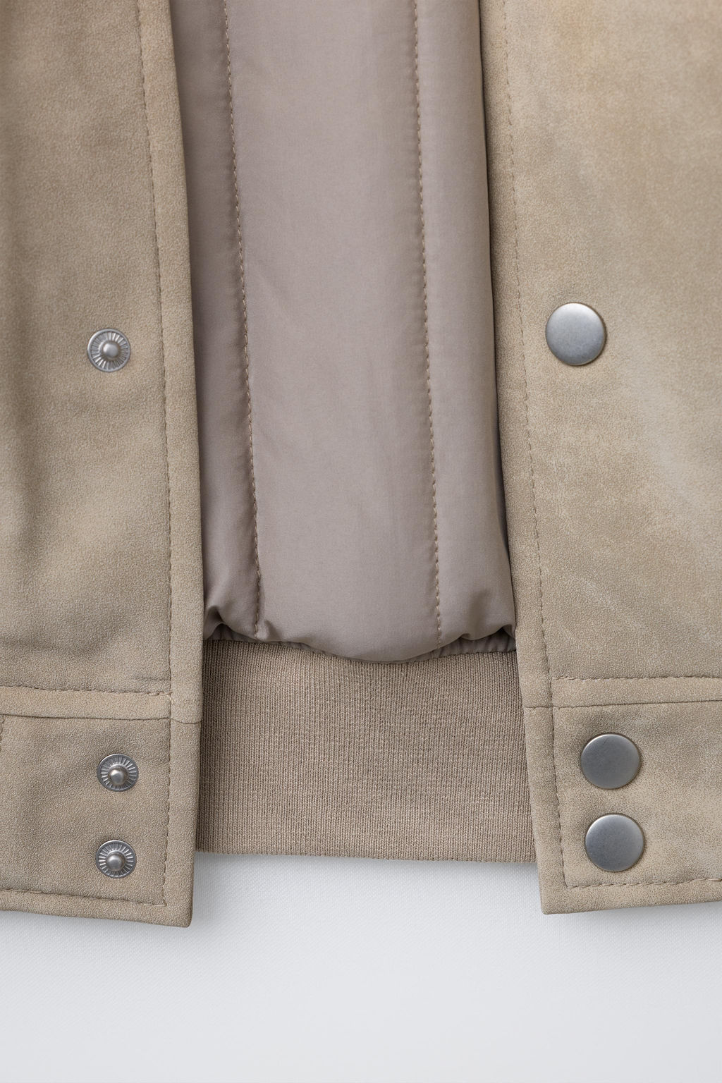 BOMBER EFECTO ANTE TEXTO / Piedra - Zara фото 8