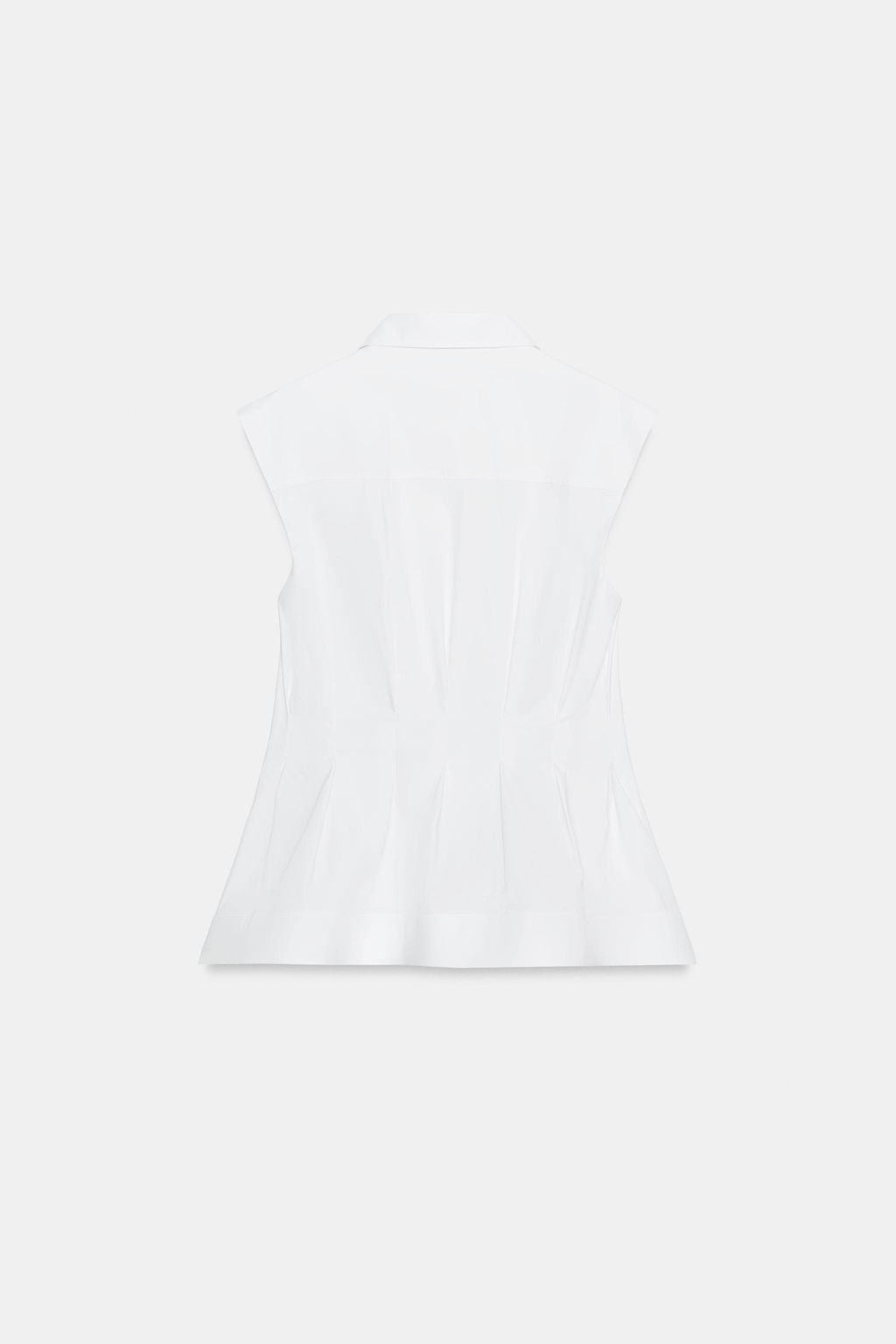 CAMISA PLIEGUES MANGA SISA ZW COLLECTION / Blanco