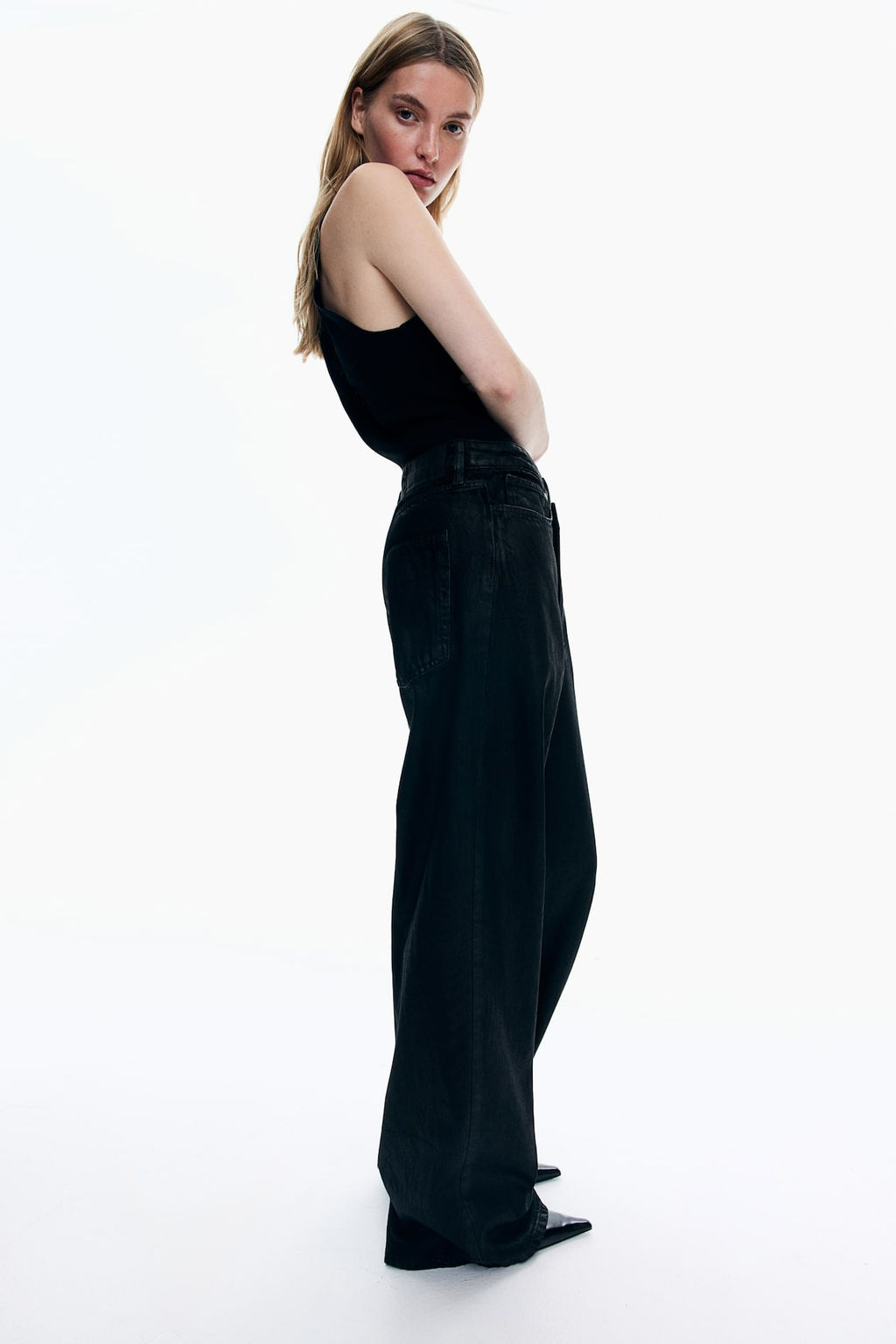 Wide Ultra High Jeans - H&m фото 3