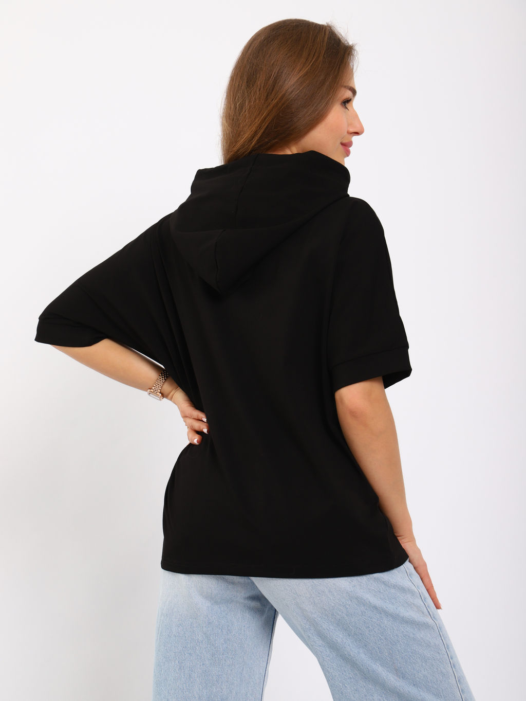 Футболка женская 6-207а (черный)