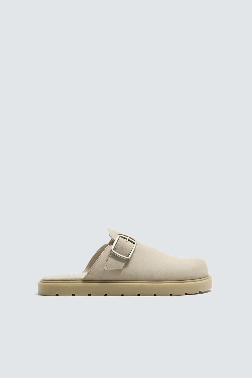 LEATHER BUCKLE CLOGS - Zara фото 11
