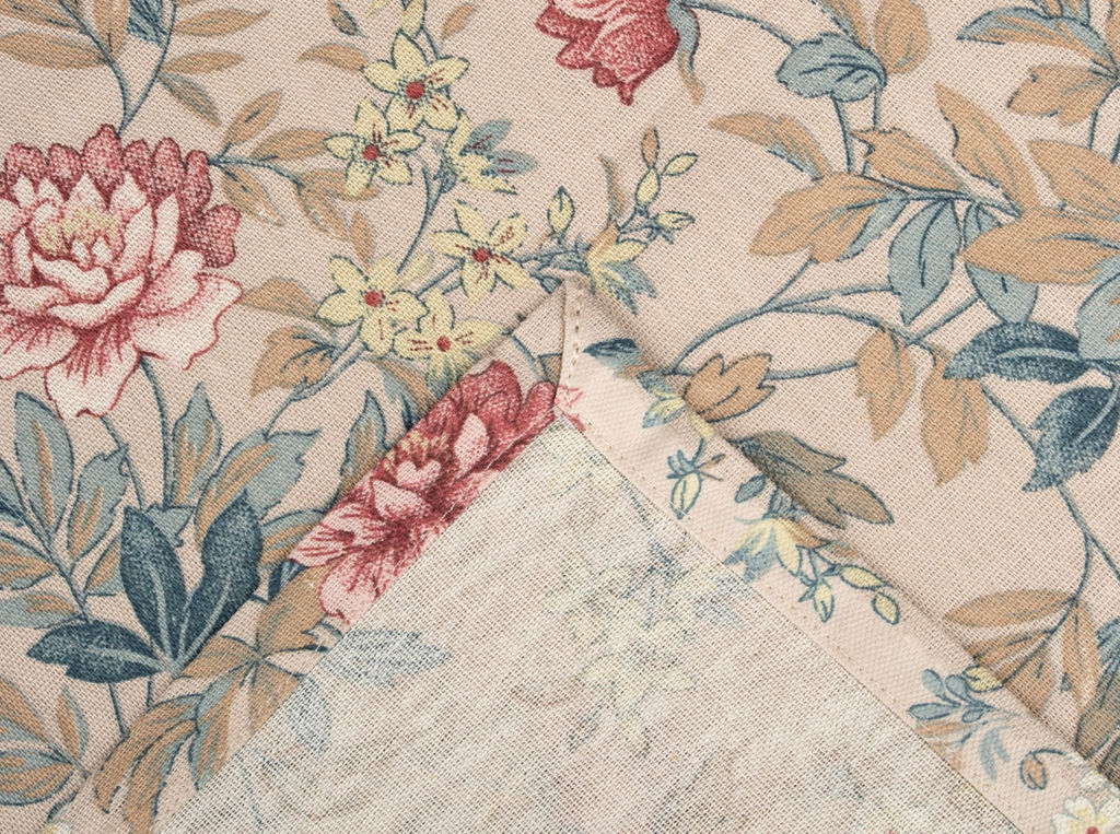 4668-БЧ Скатерть 144*144 рис. 6212-01 "Пионы"