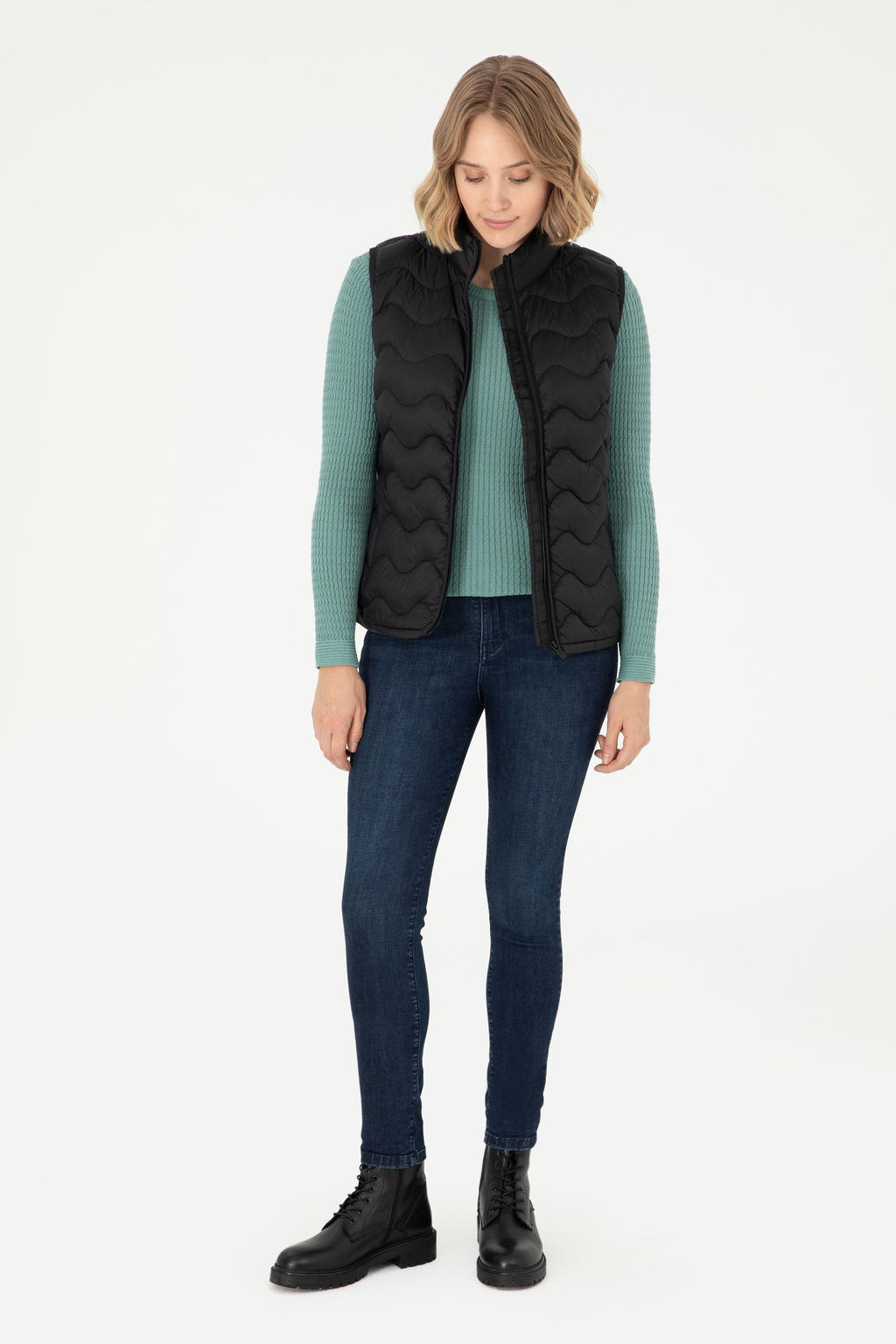 Женский черный жилет Неожиданная скидка в корзине - U.s. polo assn фото 4