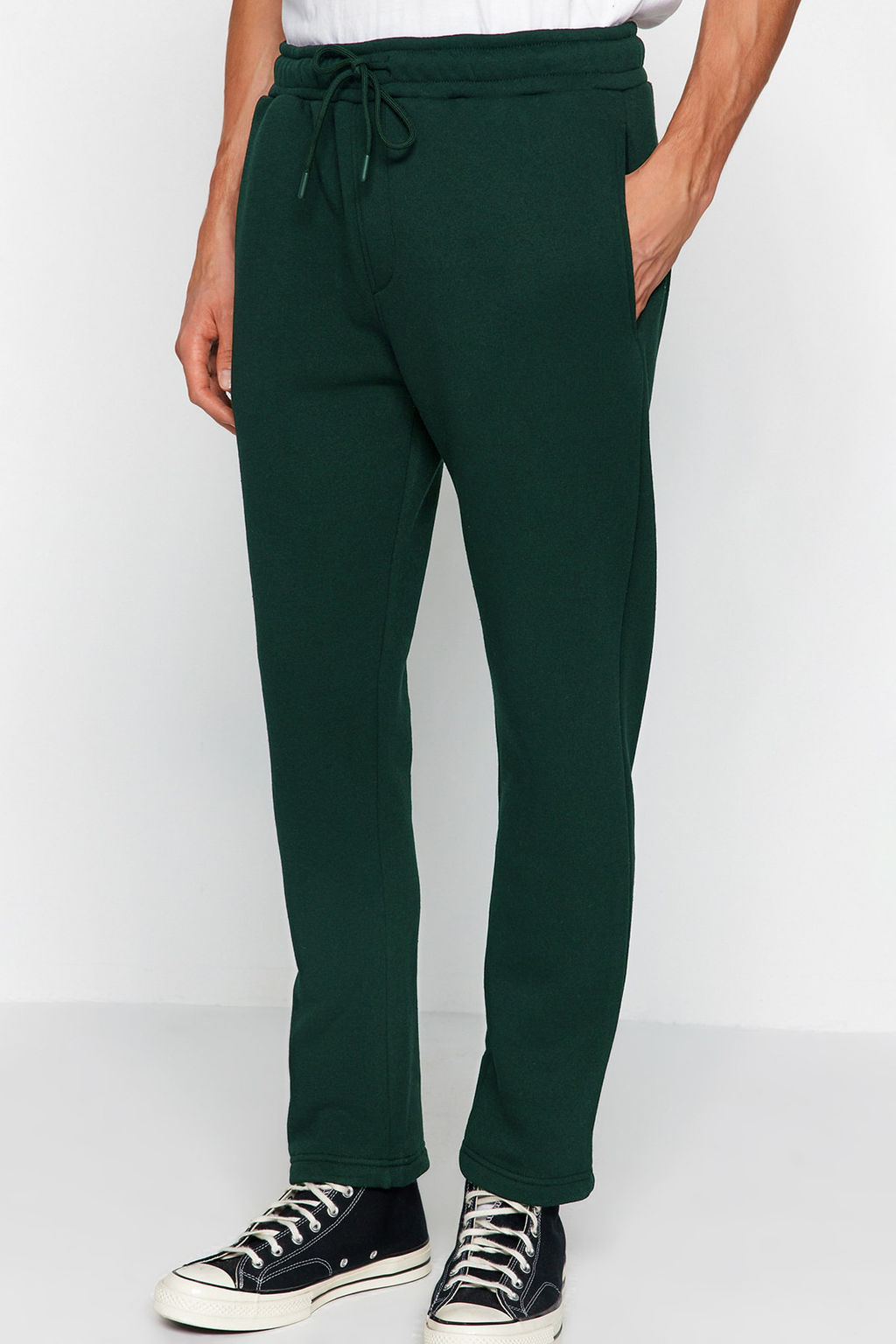 Yesil Regular/Normal Kesim Pamuklu Ac?k Paca Esofman Alt? TMNAW24EA00011