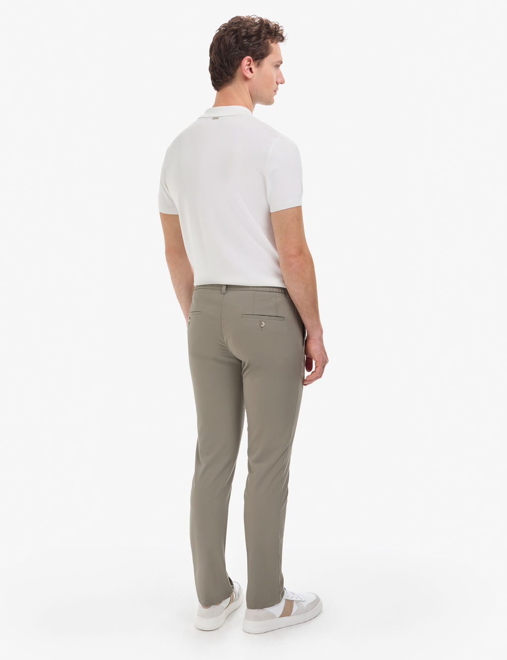 Haki Slim Fit Klasik Jogger Pantolon