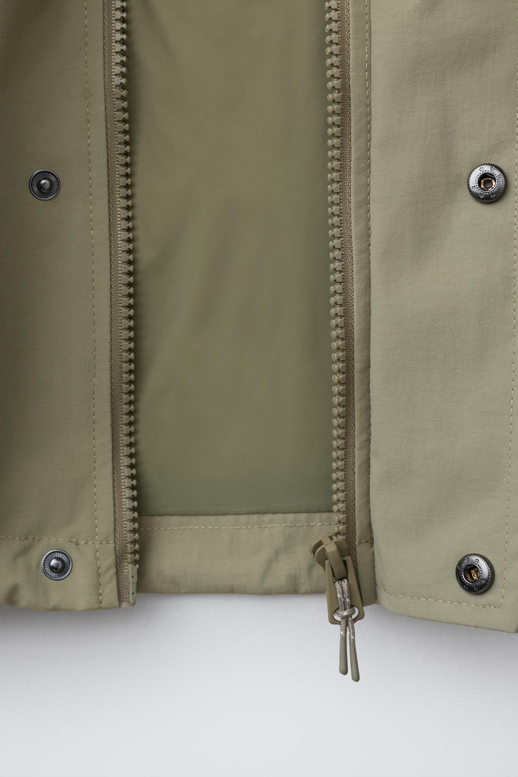 PARKA CORTA BOLSILLOS / Khaki - Zara фото 12