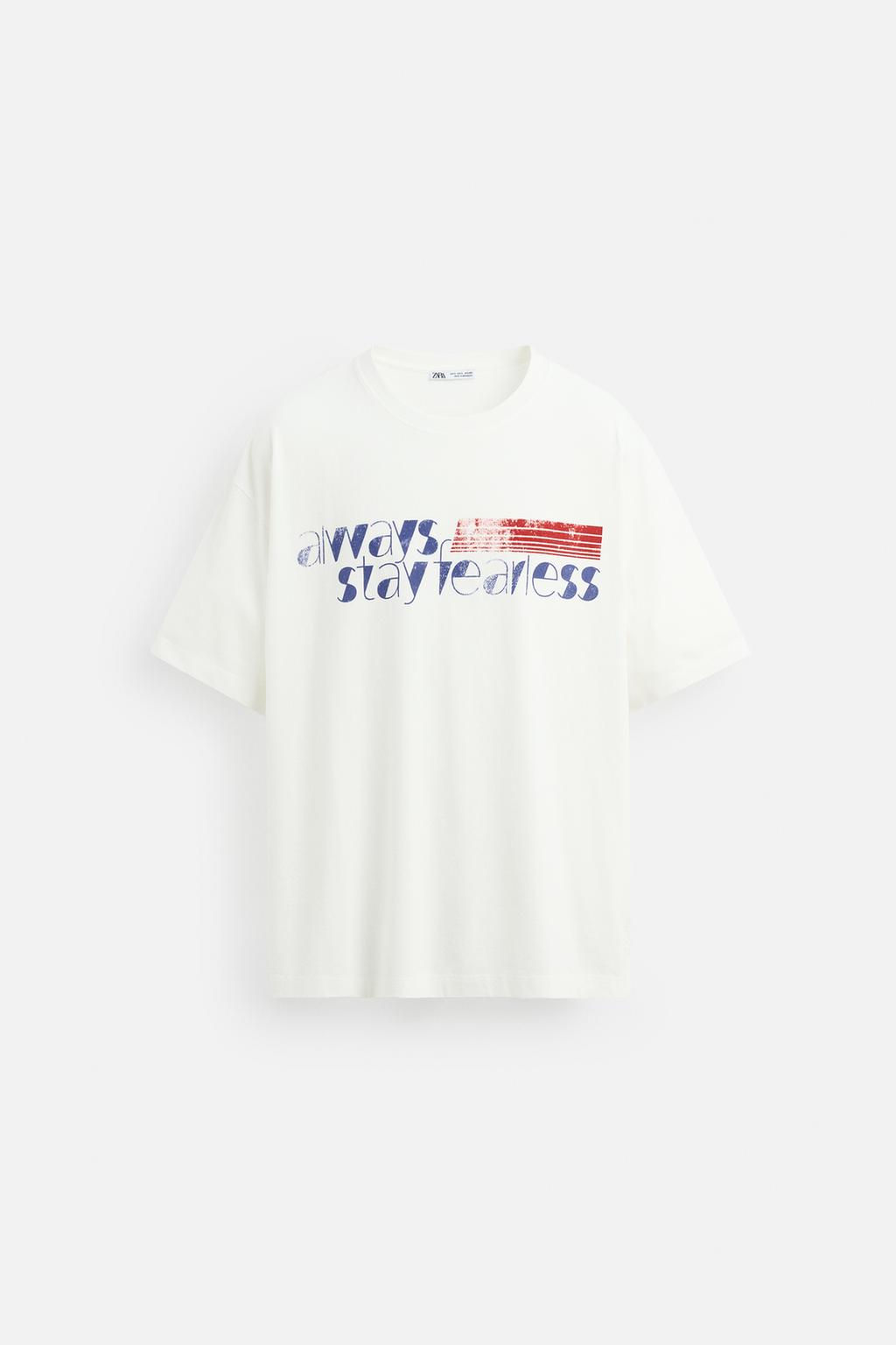 SLOGAN PRINT T-SHIRT - Zara фото 7