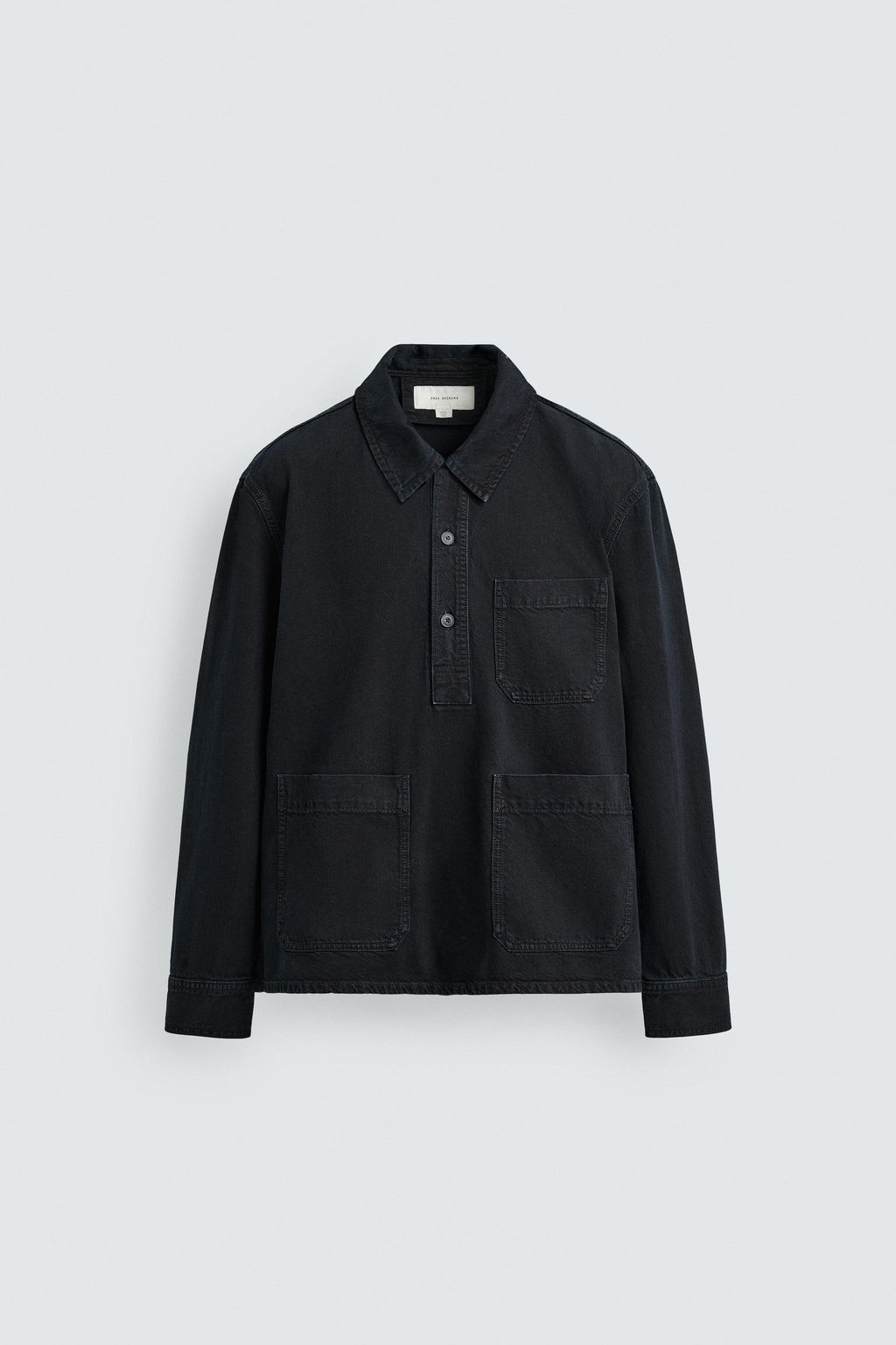DENIM POLO SHIRT - Zara фото 7