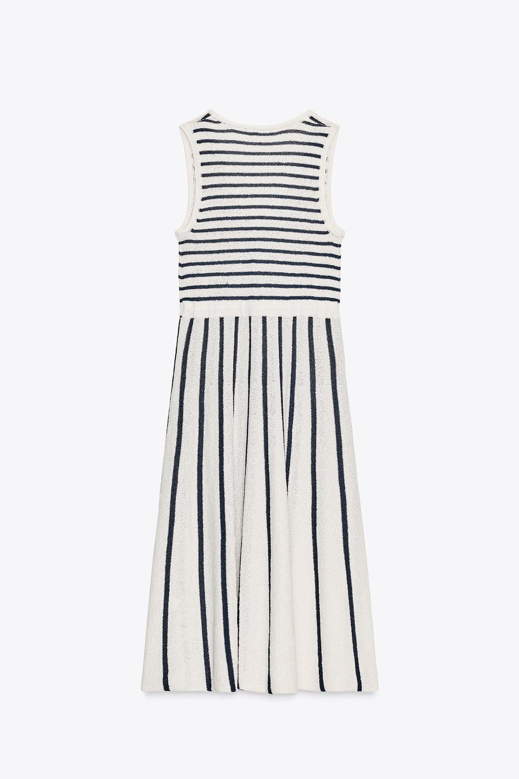 STRIPED CUT-OUT KNIT DRESS - Zara фото 5