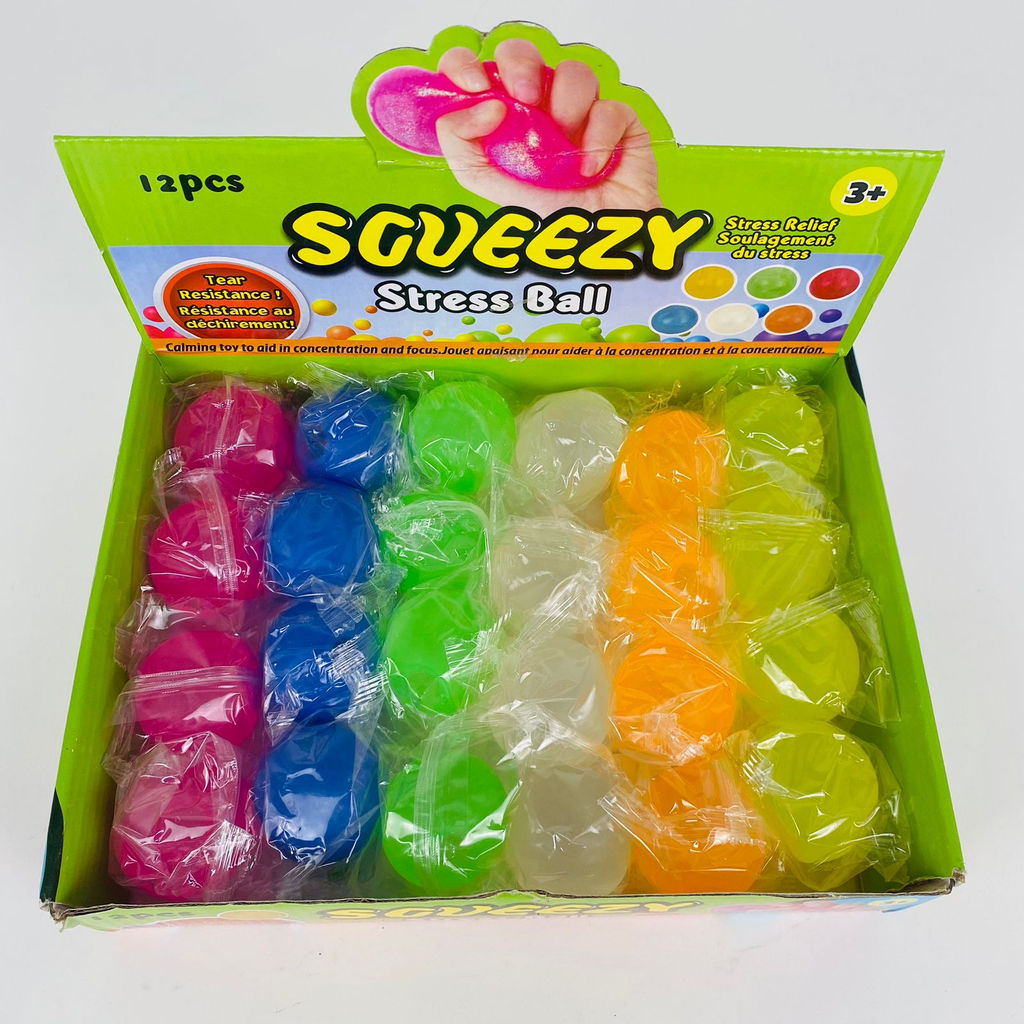 Мякиш антистресс SQUEEZY - Stress Ball 24 шт в уп (арт. 10390) - Storyland фото 2