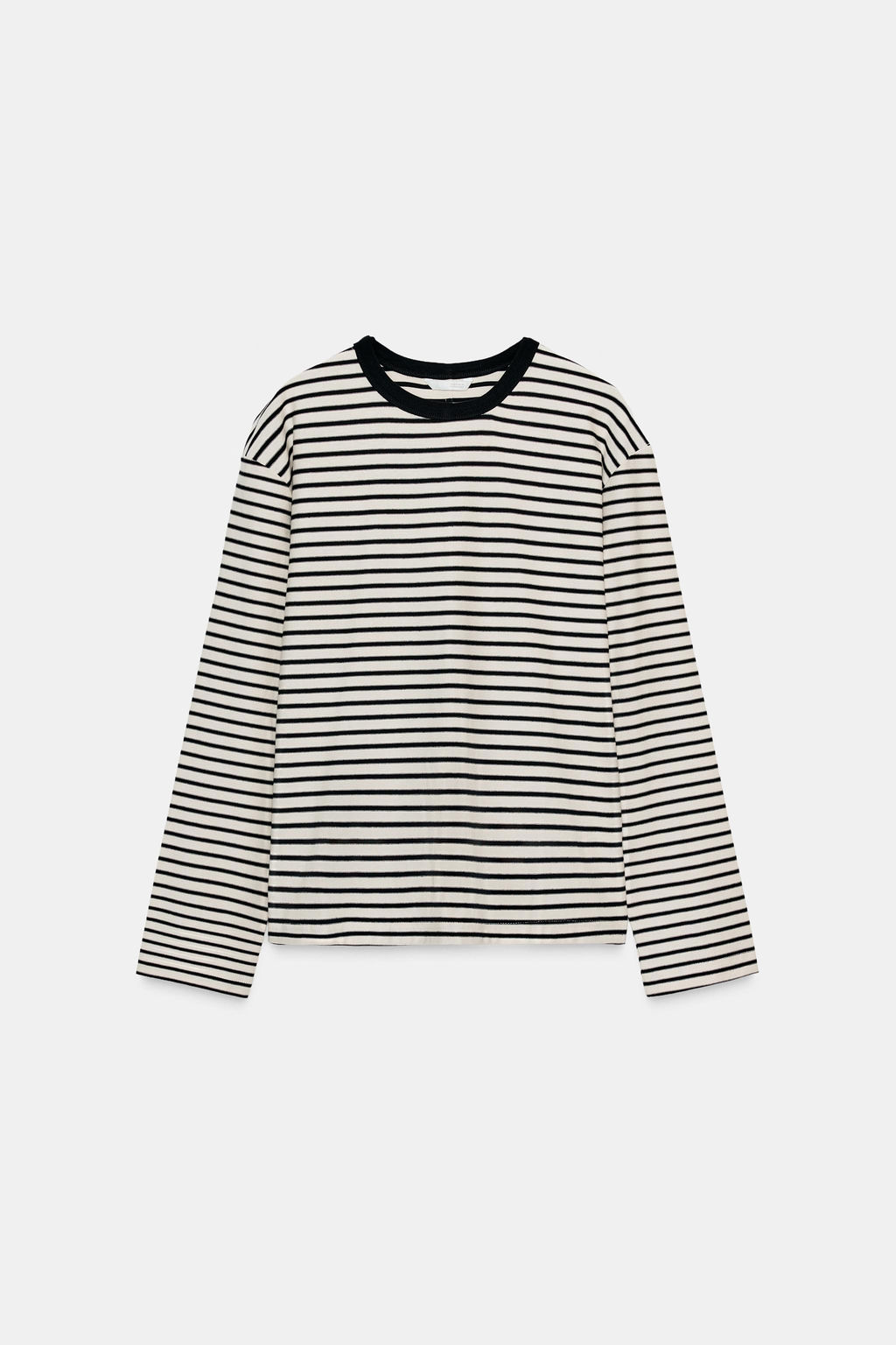 STRIPED LONG SLEEVE T-SHIRT - Zara фото 5