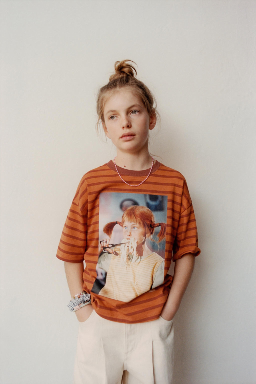 CAMISETA RAYAS PIPPI CALZASLARGAS ASTRID LINDGREN COMPANY / rayas