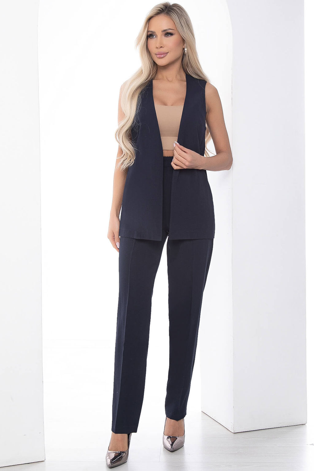 Костюм Первое впечатление (темно-синий) К8141 - Lt collection фото 6