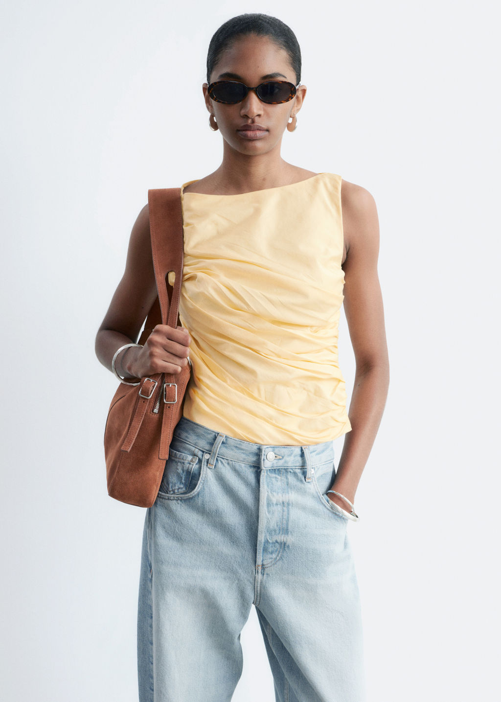 Top texturizado con cuello barco - H&m фото 2