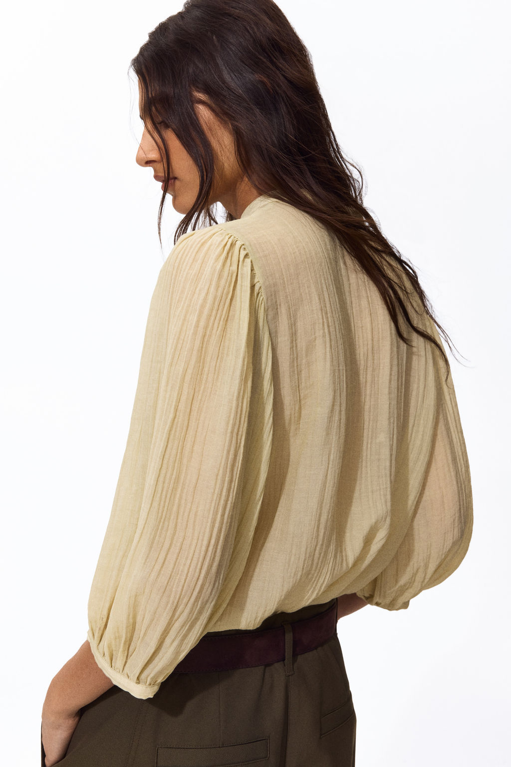 Blusa con mangas globo - H&m фото 5
