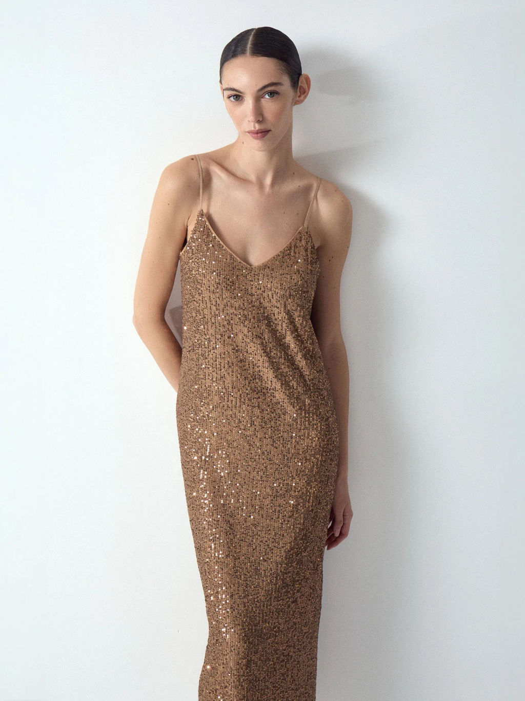 EMKA // Платье миди с пайетками  фото 4
