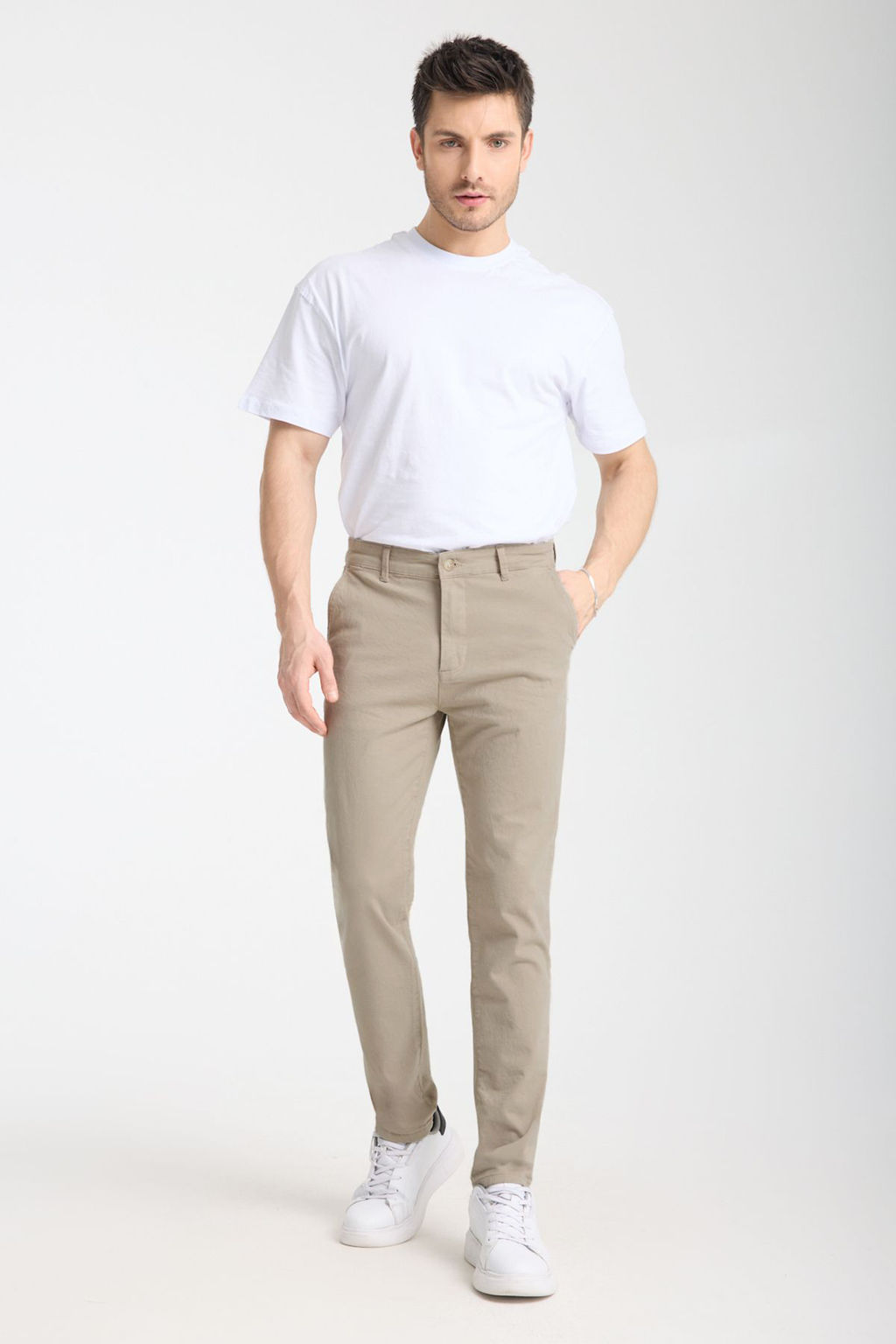 TRENDYOL MAN Siyah Slim Fit Basic Chino Esnek Gabardin Pantolon TMNSS25PL00018 - Trendyolmilla фото 31
