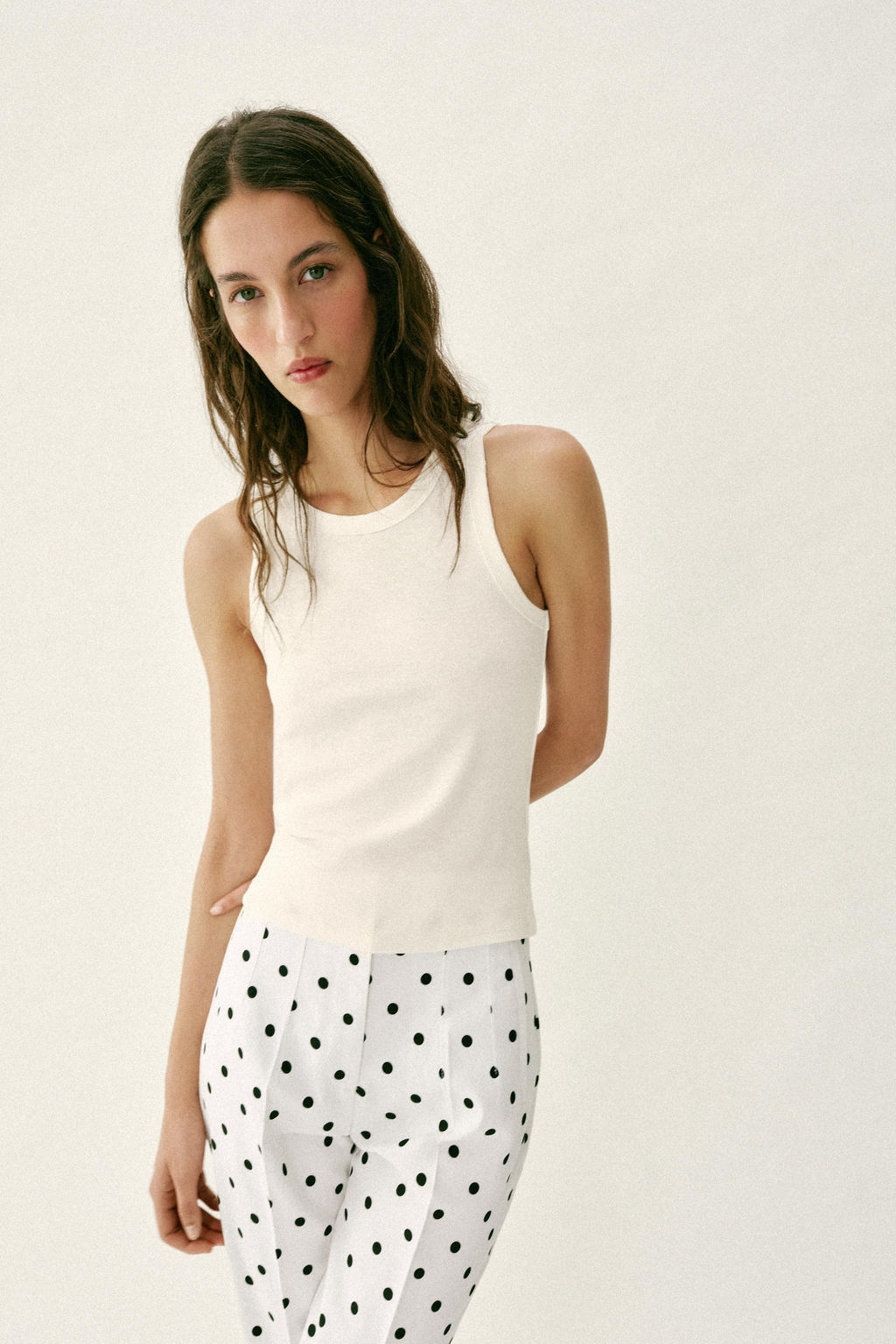 TOP RIB MANGA SISA / Blanco roto - Zara фото 7