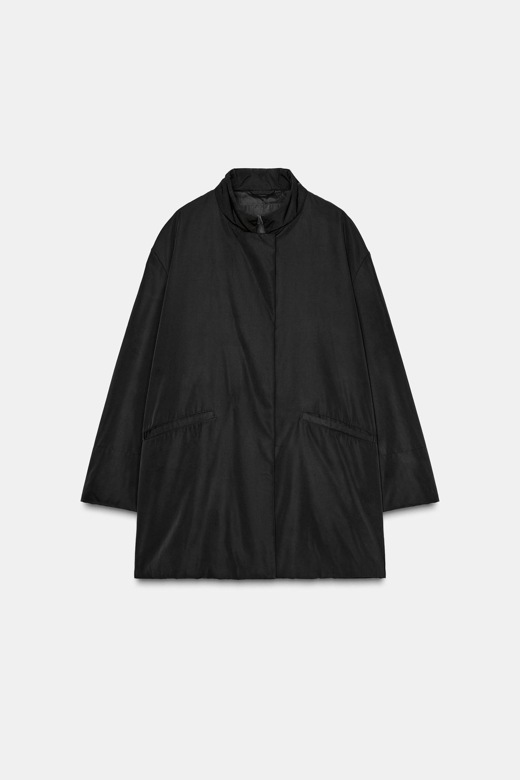 OVERSIZED NYLON JACKET ZW COLLECTION - Zara фото 5