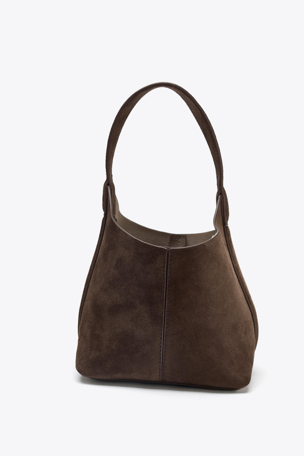 SUEDE MINI BUCKET BAG - Zara фото 7