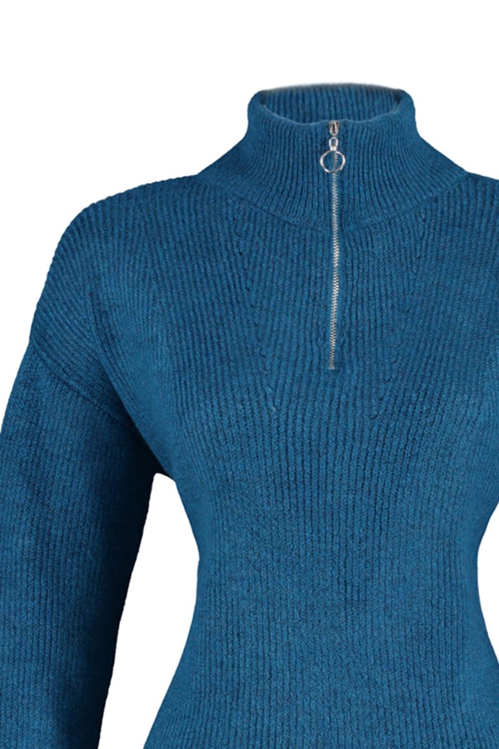 Antrasit Couple Yumusak Dokulu Fermuarl? Triko Kazak TWOAW20XS0009 - Trendyolmilla фото 22