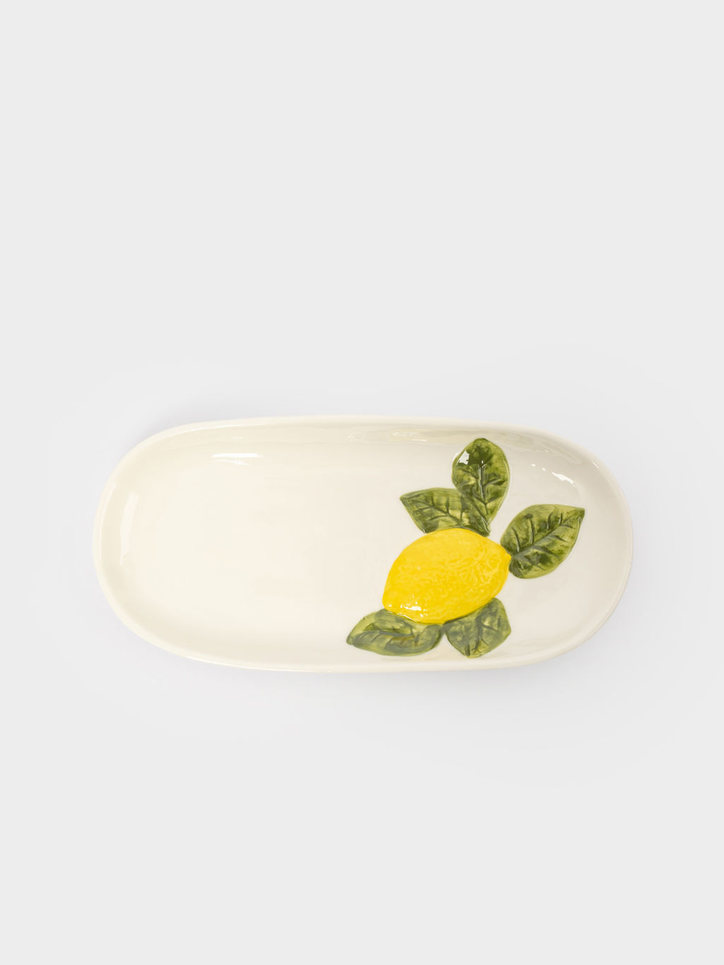 Блюдо, 32х16 см, фарфор P, овальное, молочное, Лимон, Limoncello - Anna lafarg фото 3