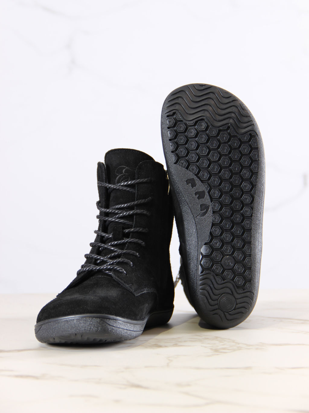 Босоногие ботинки EDART 351.NATAbl.Черная замша/шерсть