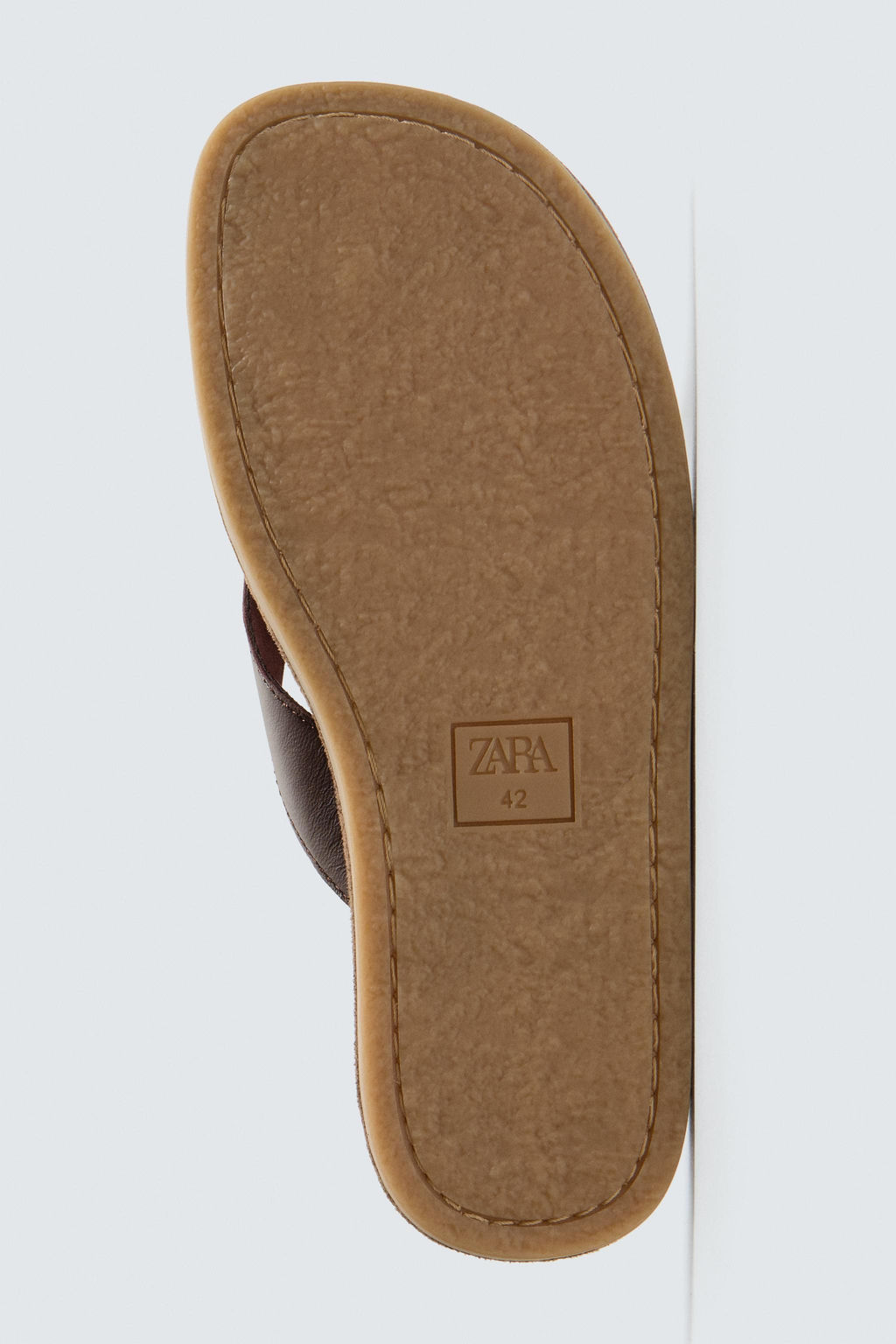 SANDALIA TIRAS PIEL / Marr?n - Zara фото 4