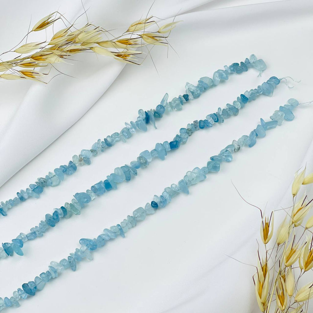 Бусины для украшений из Аквамарина крошка