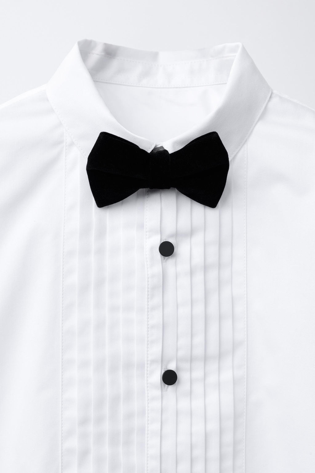 DETACHABLE VELVET BOW TIE SHIRT - Zara фото 4