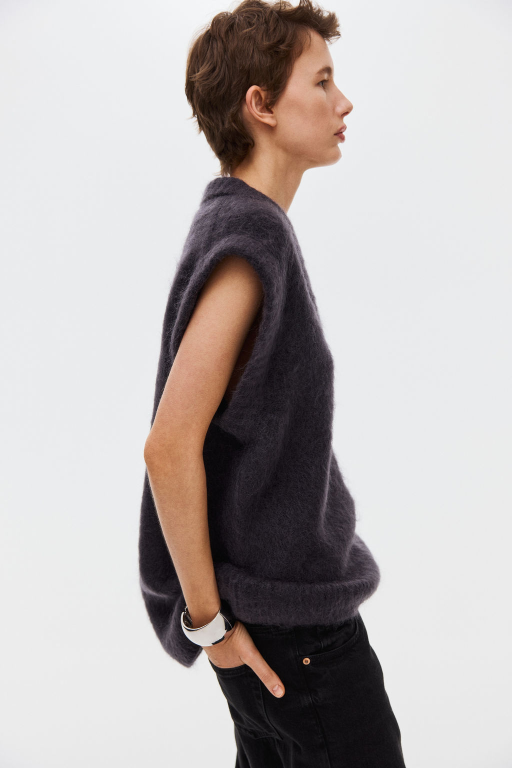 Su?ter sin mangas en mezcla de mohair - H&m фото 5